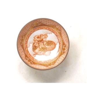 九谷焼 福島武山 香炉 赤絵牡丹獅子文 : 九谷焼 STYLeNCE スタイレンス