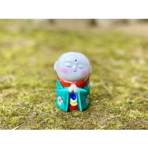 九谷焼 高級 陶磁器 置物 お地蔵様 デコ盛 黄色 3号 ギフト 内祝 地蔵