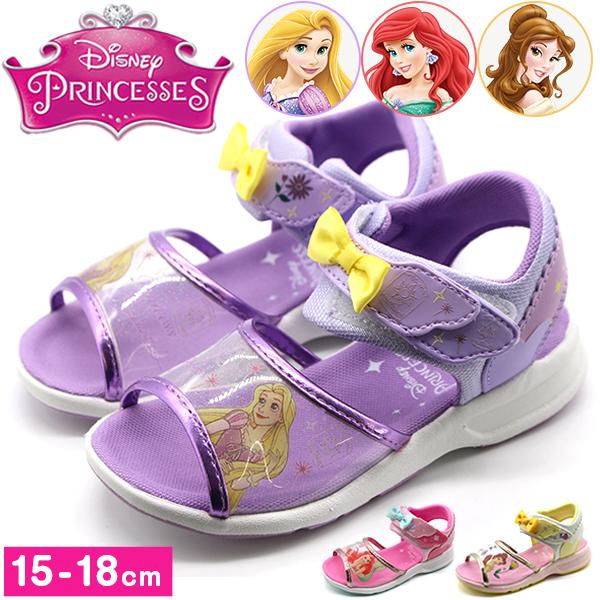 ディズニー サンダル キッズ ジュニア 子供 女の子 靴 ピンク パープル Disney ディズニー...