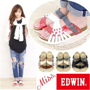 サンダル フットベット レディース 靴 Miss EDWIN EW9448 ミスエドウィン｜kutsu-nishimura