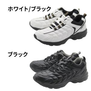 スニーカー メンズ 靴 白 黒 幅広 ホワイト...の詳細画像4