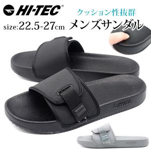 サンダル メンズ 靴 黒 ブラック 軽量 軽い ベルト クッション性 滑りにくい クッション性 夏 海 水辺 シンプル 洗える アウトドア ハイテック HI-TEC STRATA