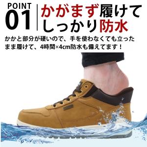 スニーカー メンズ スリッポン 靴 ブラウン ...の詳細画像1