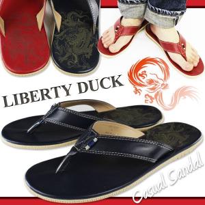 Liberty Duck IMC-8220 メンズ トングサンダル LBDK リバティダック 和柄 龍 海水浴 ビーチサンダル ビーサン カジュアル