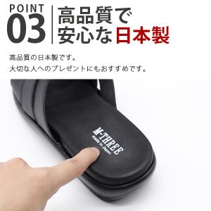 サンダル メンズ 靴 スリッパ 黒 ブラック ...の詳細画像4