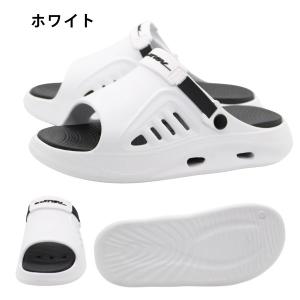 サンダル メンズ 靴 黒 ブラック ホワイト ...の詳細画像5