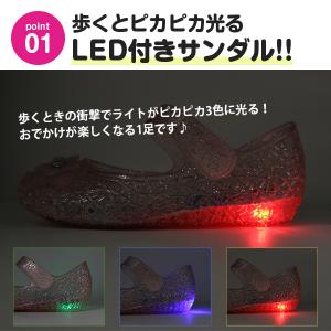 キミとアイドルプリキュア 光る サンダル キッ...の詳細画像2