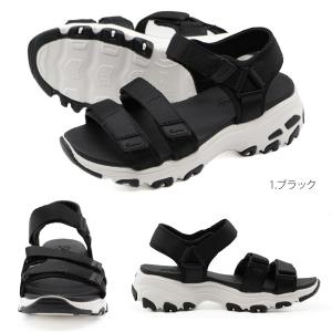 スケッチャーズ サンダル レディース 靴 黒 ...の詳細画像5