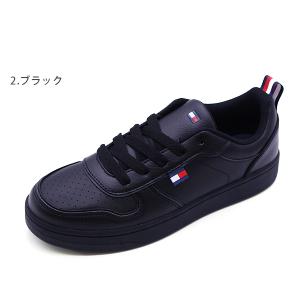 スニーカー レディース キッズ 靴 黒 ブラッ...の詳細画像2