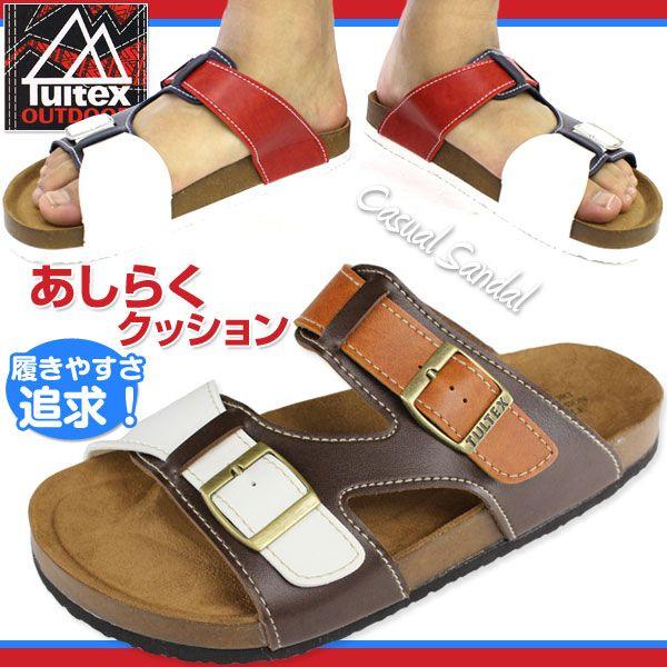 TULTEX OUTDOOR TEX-7836 メンズ カジュアルサンダル ダブルベルトタイプ タル...
