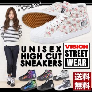 スニーカー ハイカット メンズ レディース 靴 VISION STREET WEAR MCR-371｜kutsu-nishimura