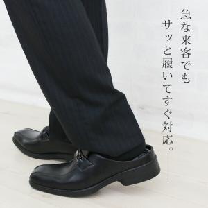 ビジネスサンダル メンズ 靴 革靴 ビジネスシ...の詳細画像1