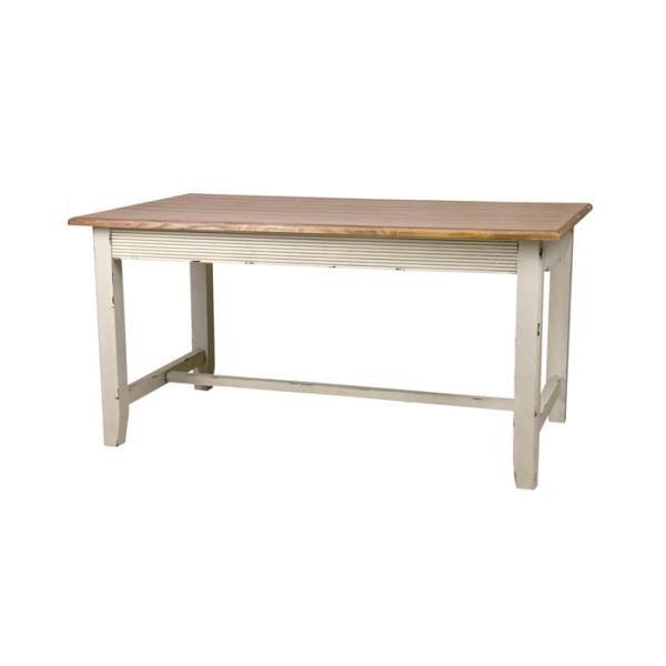 【値下げ】 ダイニングテーブル 145cm アンティーク パイン材 天然木 木製 アッシュ 北欧 お...