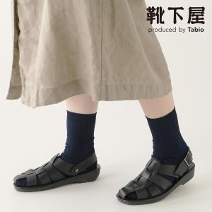 靴下屋 綿100％ 5×2リブソックス 靴下 タビオ Tabio くつ下 クルー レディース 日本製｜kutsusitaya