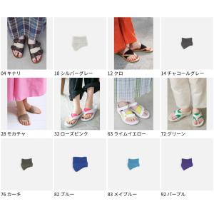 レディース 靴下 靴下屋 麻 無地 トング タ...の詳細画像1