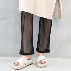 レディース 靴下 靴下屋 縫製チュールパンツレ...の詳細画像5