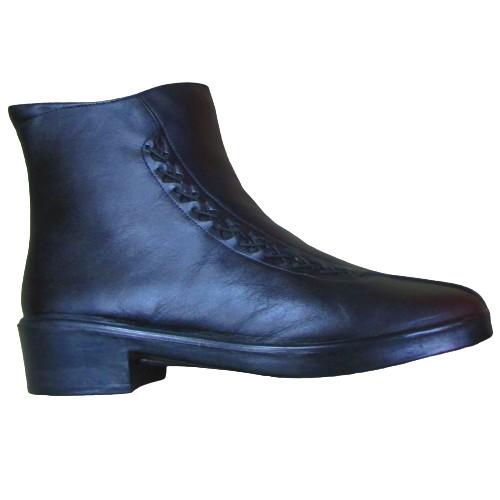 25.5cm 4E スポルス SP7590SSR ブラック 皮革ブーツ 日本製 撥水仕上げ スーパー...