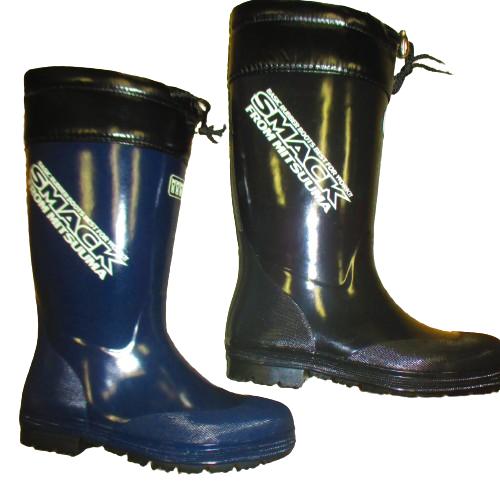 ミツウマ メンズ レインブーツ 長靴 作業 靴 スマック 1043 コン 黒 梅雨時期 レインブーツ...