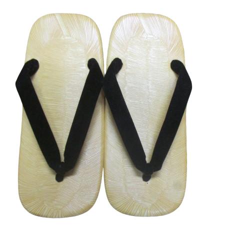 送料無料 雪駄  黄タタミ ライト底 黒鼻緒  男性用 定価：4290円（税込み）