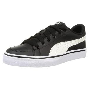 PUMA [プーマ][メンズ] V COURT VULC(V コート バルク) 389907-02 ブラック/ホワイト (02)｜kutu-matuya