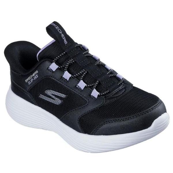 SKECHERS [スケッチャーズ] スリップインズ キッズ スニーカー 303855L BLK B...