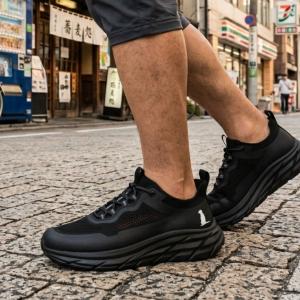 メンズ メッシュ アウトドアシューズ 厚底 ク...の詳細画像4