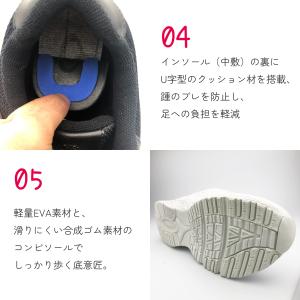 スニーカー 白 通学 幅広 4E EEEE 軽...の詳細画像5