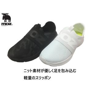 moz　スリッポン　メンズ　踵踏める　楽ちん　ゴムバンド　０２１３
