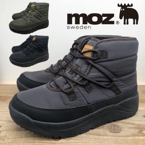moz モズ 防寒 ブーツ 秋冬 撥水 防滑 メンズ ナイロン
