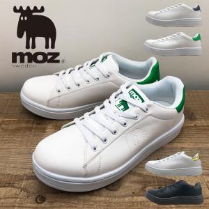moz モズ スニーカー メンズ 軽量 カップインソール パンチング ロゴ ブラック ネイビー グリーン ゴールド ホワイト 靴 1225