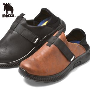 moz モズ スリッポン スニーカー 2way メンズ フェイクレザー