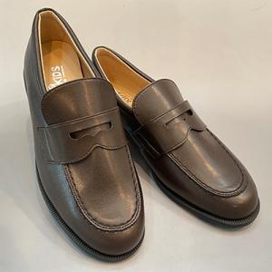 【奥沢:靴のキング堂 okusawa shoes sora】ST2189ダークブラウン 22.5-26.0cm 人工皮革 柔らかい、痛くない、履きやすい、ローファー通学靴｜kutunokingdo