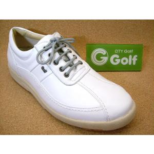 City Golf シティゴルフ　GF2063 ホワイト│ メンズ ビジネスウォーキングシューズ 23.5cm-27.0cm｜kutuya