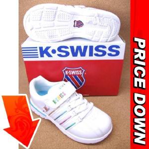 K-SWISS ケースイス　KSC-LE005 オーロラ/ホワイト│ 子供ブランドスニーカー 15.0cm-23.0cm｜kutuya