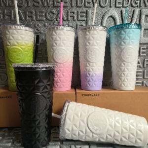 2024新モデル スターバックス STARBUCKS タンブラー ステンレスカップ コップ ストロー スタバ 保温 保冷 おしゃれ 海外 新品 大容量 591ml