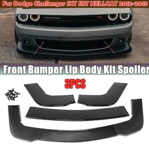 ダッジチャレンジャー SXT SRT ヘルキャット 2012-2019用 フロントバンパーリップ ボディキットスポイラー 外装 カーアクセサリー