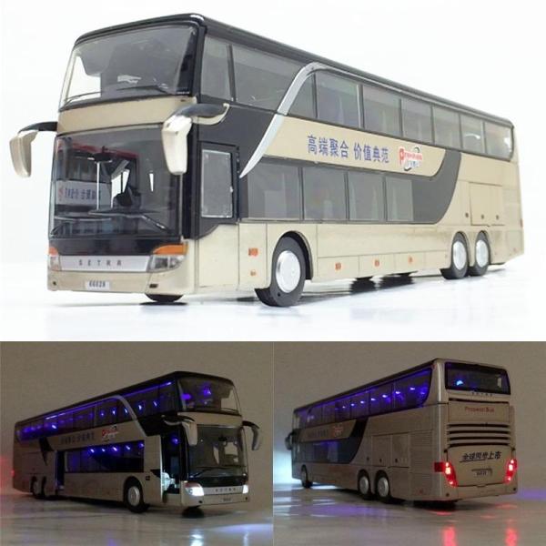 Zhenwei 1／32スケール 大型ツアーバス 2階建て観光バス　自動車モデルキット　模型　車モデ...