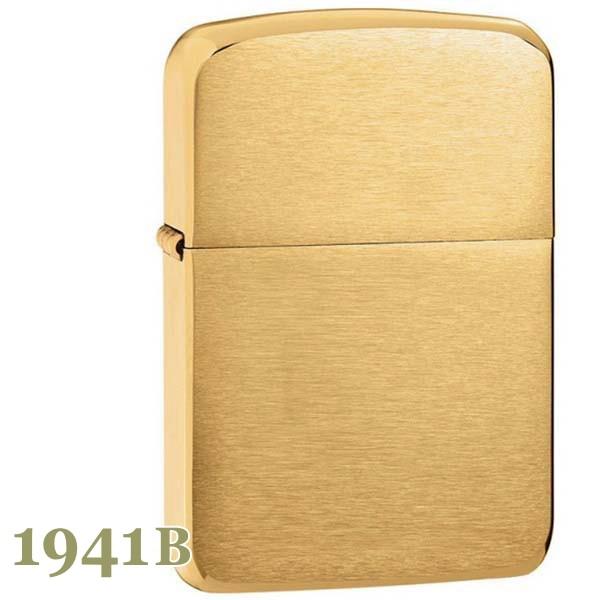 ZIPPO 1941B 1941レプリカ ブラス 無地 ソリッドブラス 金色 シンプルなZIPPOラ...