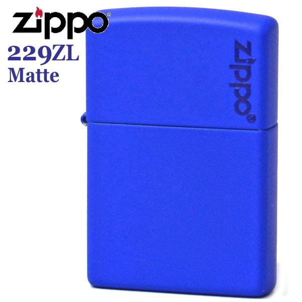 ZIPPO ジッポー 229ZL Matte ロイヤルブルーマット ZIPPOロゴ入り 青いジッポー...