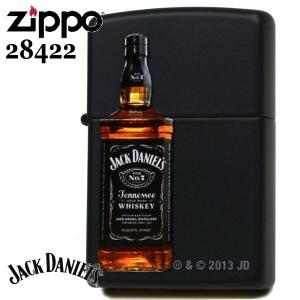 ZIPPO ジッポー 28422 JACK DANIEL'S Bottle ジャックダニエル ボトル ブラックマット 渋いジッポーライター Zippo Lighter｜kuyura