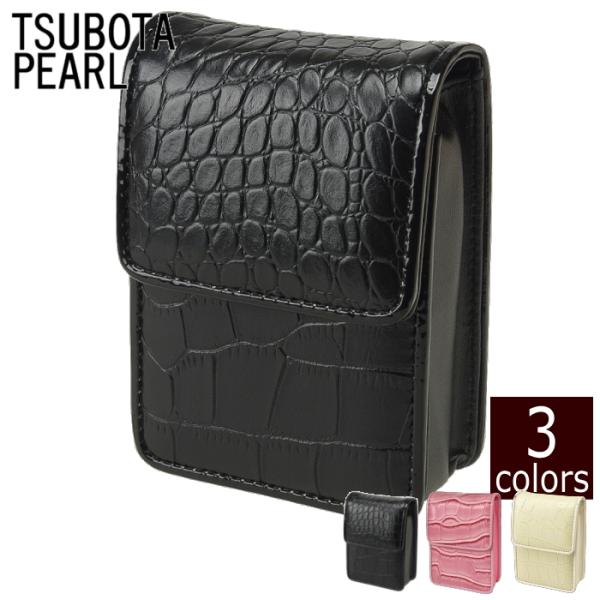 坪田パール シガレットケース クロコ マグネットケース20（100mm）全3色 3-07086