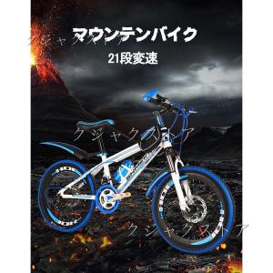 誕生日プレゼント 20/22/24インチ キッズバイク 3色 21段変速 マウンテンバイク MTB 二輪車 子供自転車 衝撃吸収 滑り止め 前後ディスクブレーキ