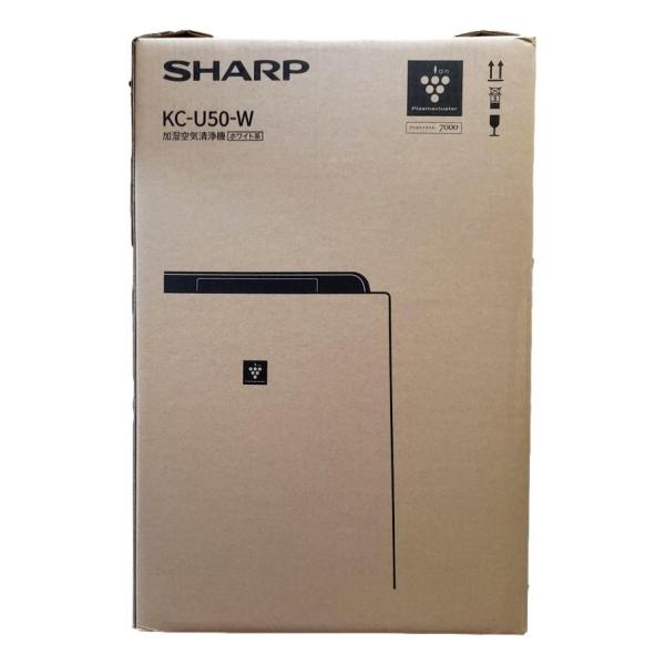 シャープ SHARP 加湿空気清浄機 プラズマクラスター7000 空気清浄 ホワイト系 KC-U50...