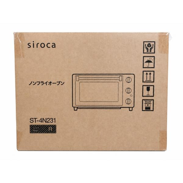 siroca シロカ ノンフライオーブン ST-4N231R レッド