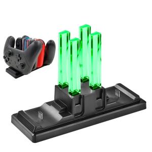 Nintendo Switch Pro Joy-Con コントローラー 充電 スタンド 充電指示LED付き 6台同時充電 急速充電 携帯便利