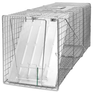 踏板式捕獲器 2個セット オリジナル補強品 踏板式 捕獲器 改良型 ブラック 2台セット 猫 保護 捕獲機