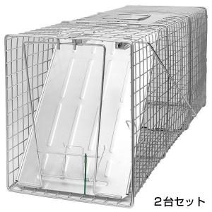 捕獲機　捕獲器　XL グリーン　駆除　動物保護 猫 保護 踏み板式 捕獲器 改良型 シルバー 捕獲機 アライグマ アニマル