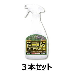 ゼニゴケ専用スプレー 500ml 3本セット 苔 駆除剤 掃除｜kwn