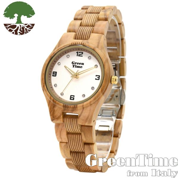 木製 腕時計 レディース GreenTime ベーシック ZW099H プレゼント 女性 グリーンタ...
