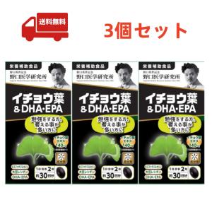野口医学研究所 イチョウ葉＆DHA・EPA サプリ ( 60粒入×3セット